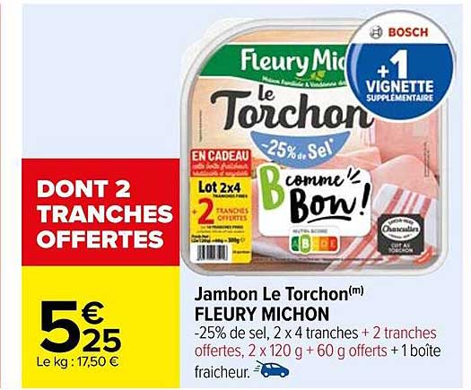jambon le torchon fleury michon