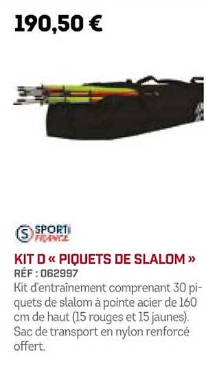 kit d "piquets de slalom" sporti france