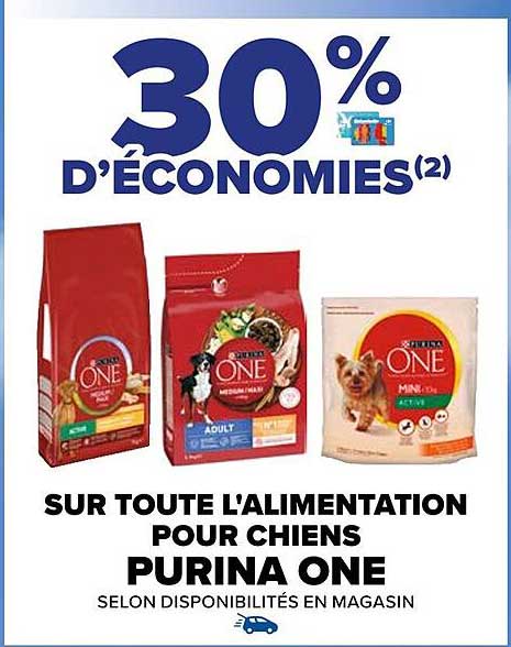 l'alimentation pour chiens purina one