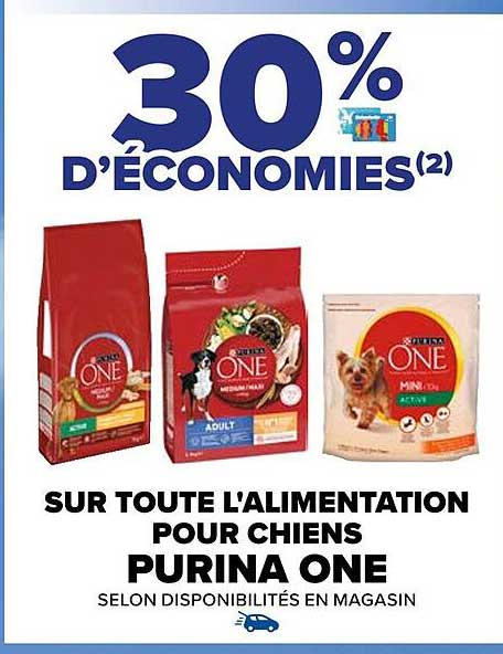 l'alimentation pour chiens purina one