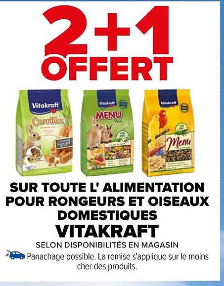 l'alimentation pour rongeurs et oiseaux domestiques vitakraft
