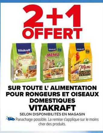 l'alimentation pour rongeurs et oiseaux domestiques vitakraft