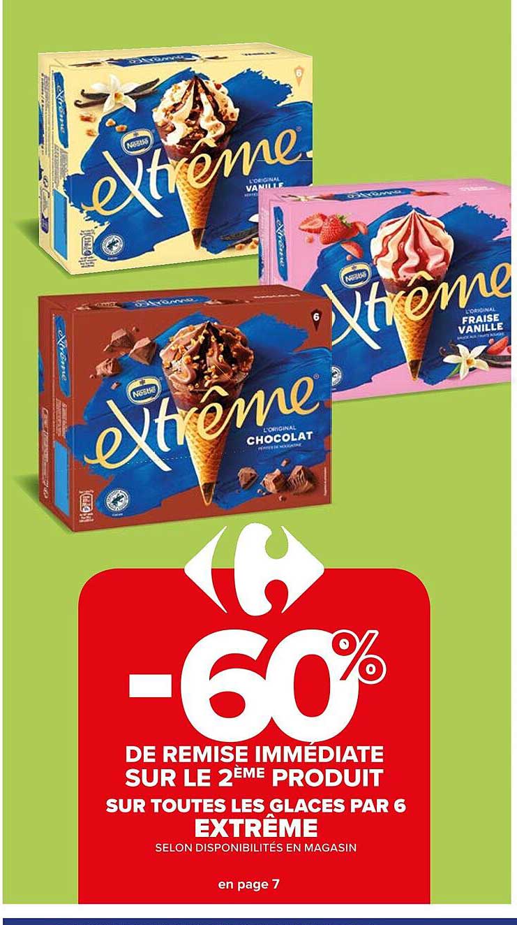 les glaces par 6 extrême