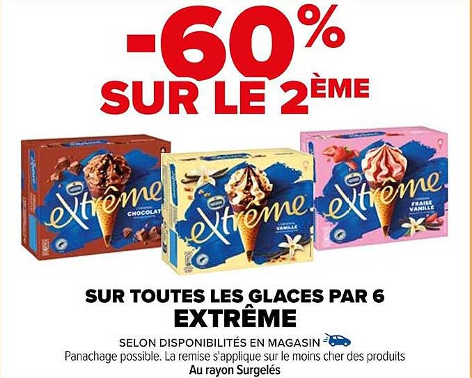 les glaces par 6 extrême
