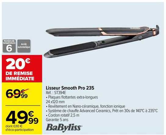 Lisseur Smooth Pro 235 BaByliss