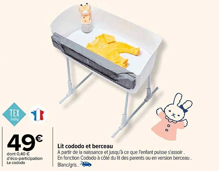 lit cododo et berceau tex baby