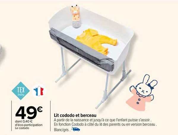 lit cododo et berceau tex baby