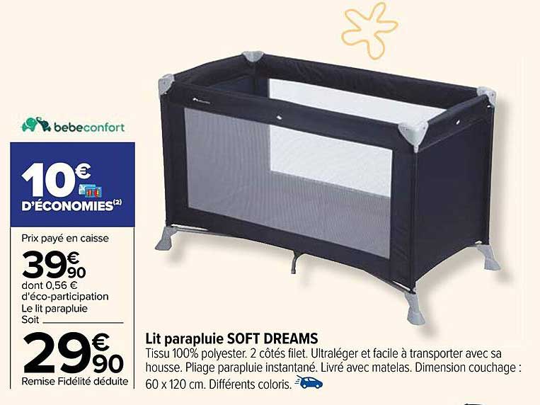 lit parapluie soft dreams