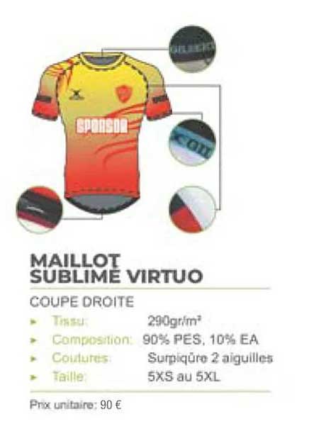 maillot sublime virtuo
