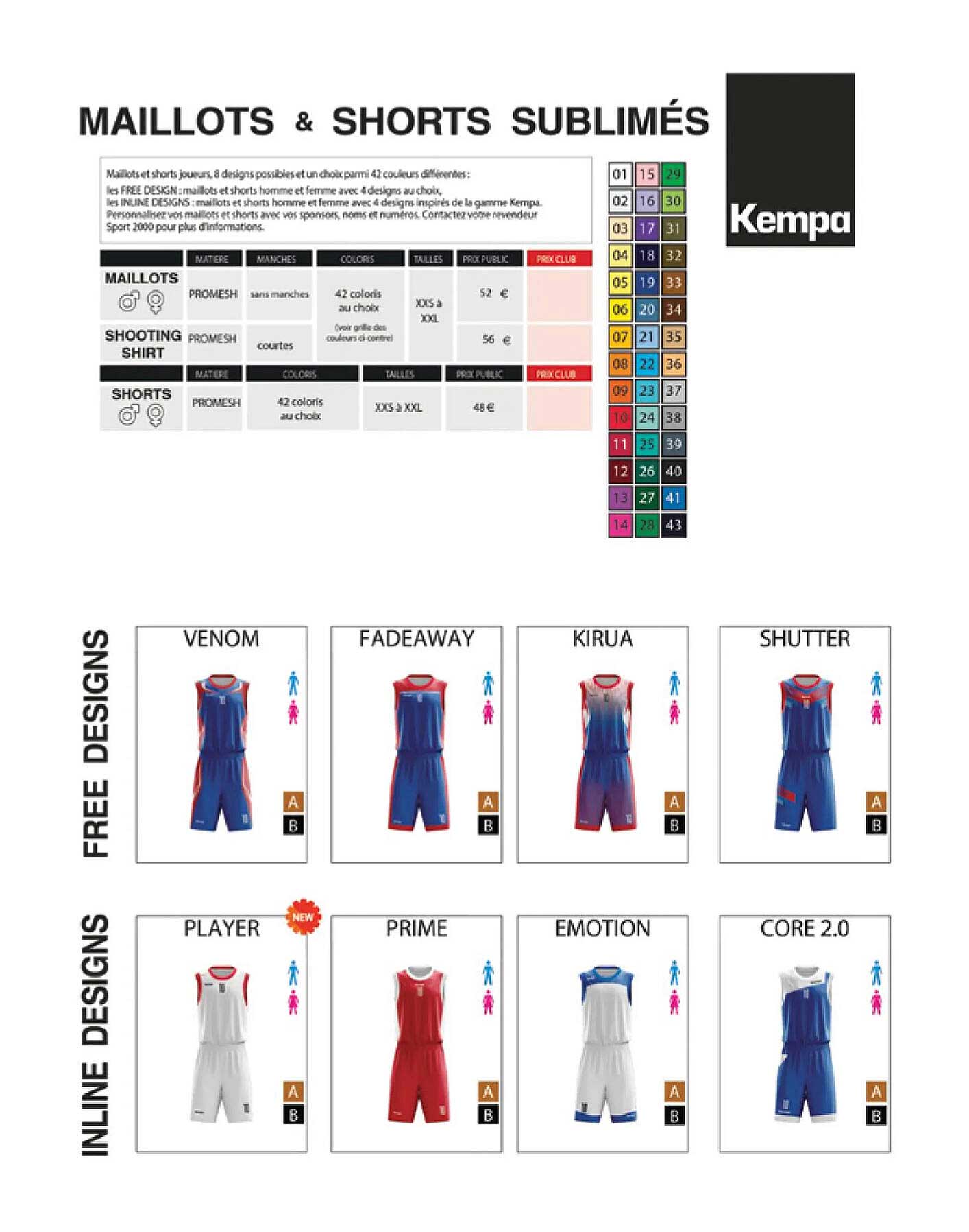 maillots & shorts sublimés