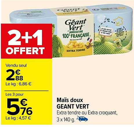 Maïs Doux Géant Vert