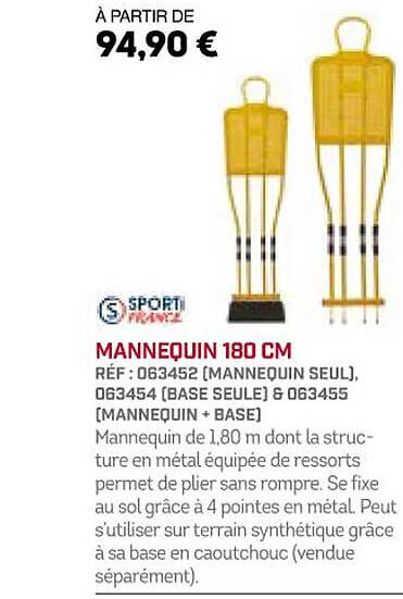 mannequin 180 cm sporti france