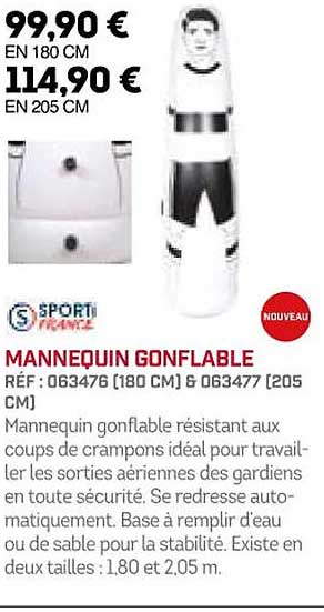 mannequin gonflable sporti france