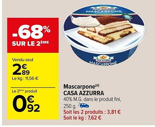 mascarpone casa azzurra