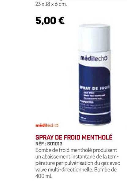 méditech spray de froid mentholé
