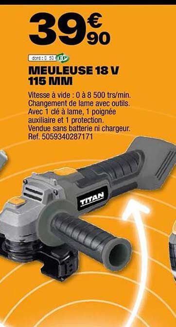 Meuleuse 18 V 115 Mm