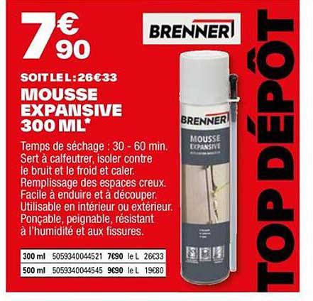 mousse expansive 300 ml brenner