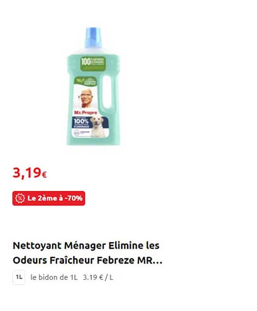 nettoyant ménager élimine les odeurs fraîcheur febreze mr...