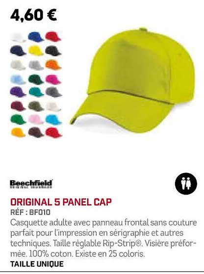original 5 panel cap beechfield