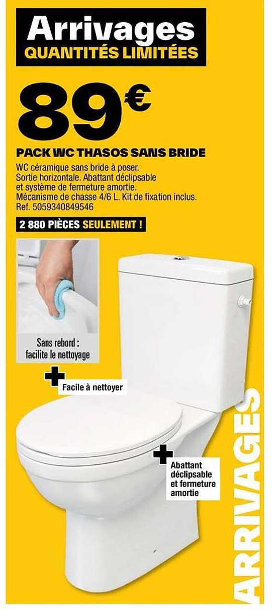 Pack Wc Thasos Sans Bride