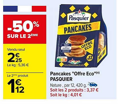 Pancakes "offre éco" Pasquier