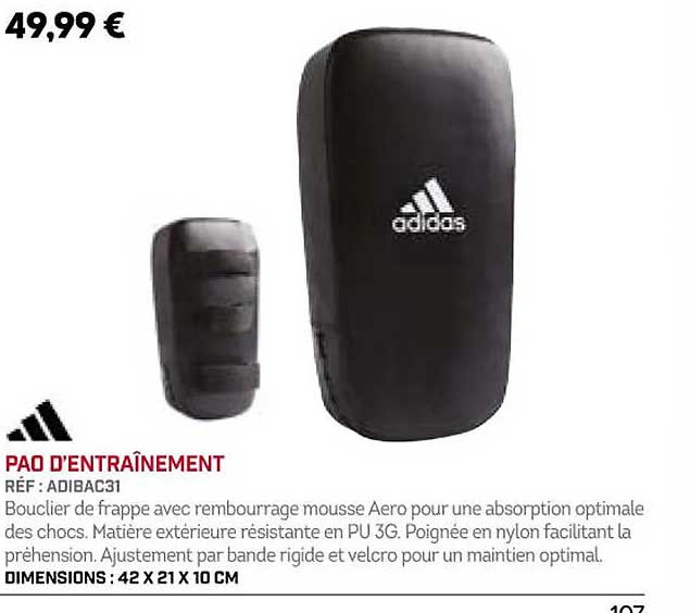 pao d'entraînement adidas