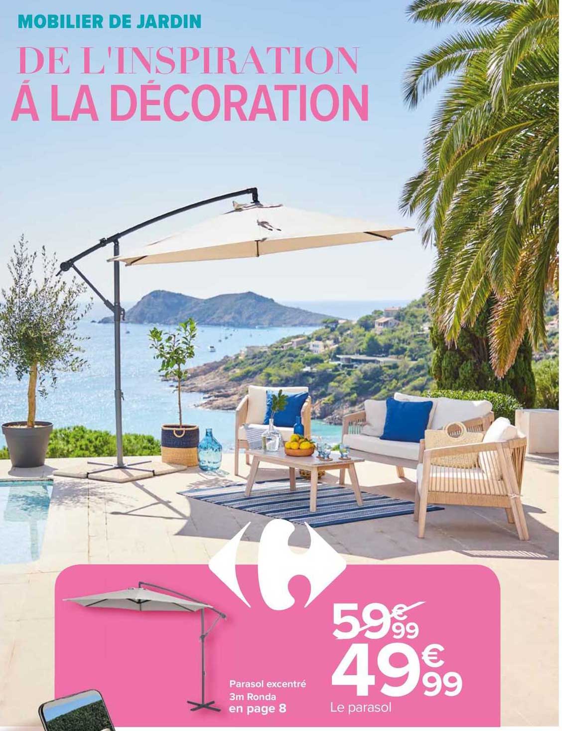 parasol excentré 3 m ronda