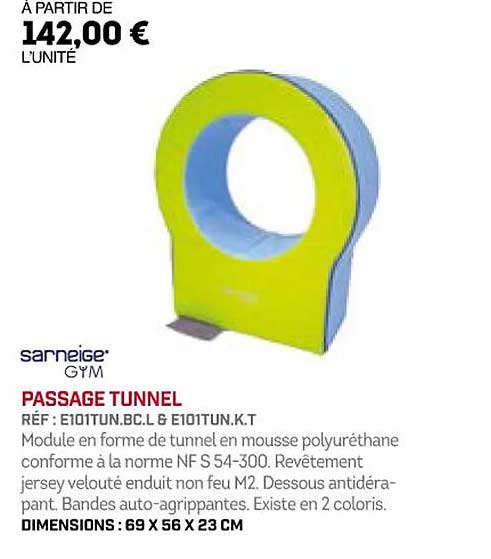passage tunnel sarneige gym