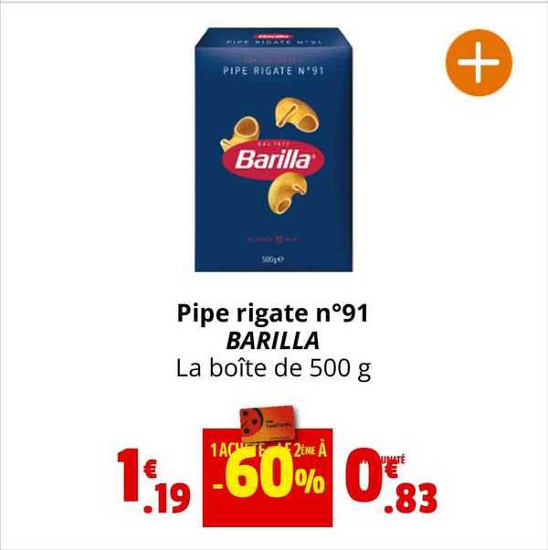pipe rigate n°91 barilla