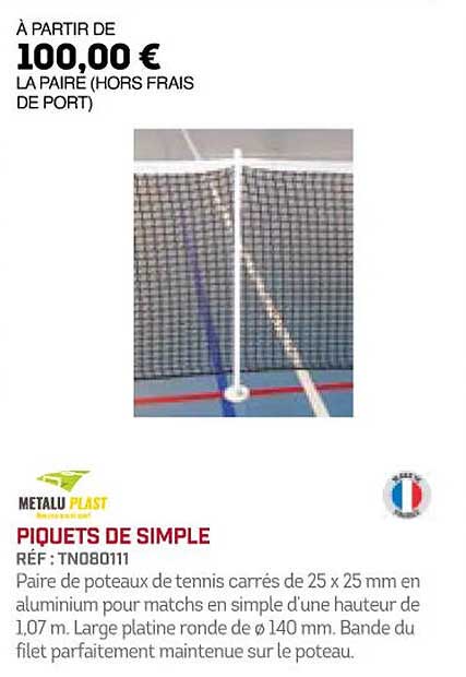 piquets de simple metalu plast