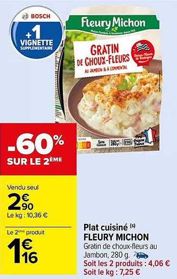 plat cuisiné fleury michon