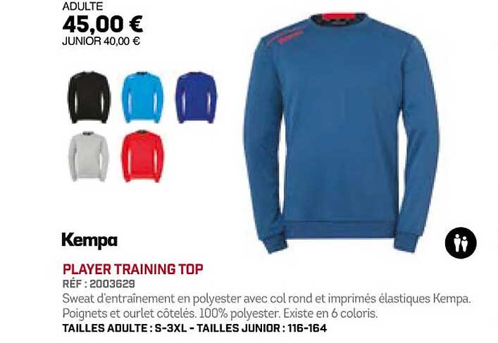 player training top kempa