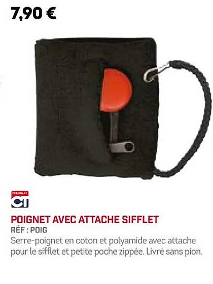 poignet avec attache sifflet ct