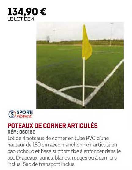 poteaux de corner articulés sporti france