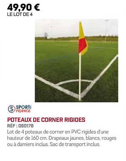 poteaux de corner rigides sporti france