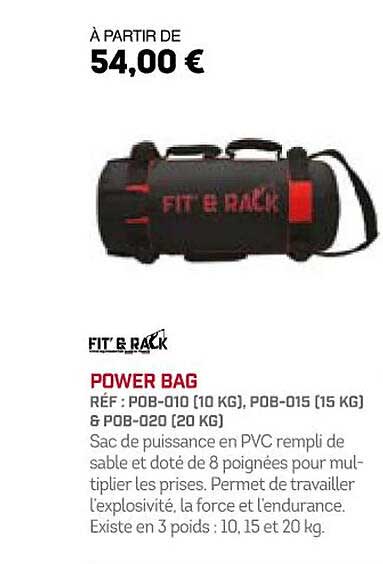 power bag fit' & rack