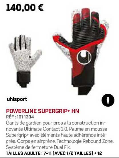 powerline supergrip+ hn uhlsport
