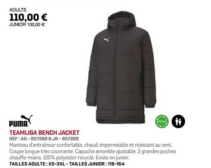 puma teamliga bench jacket