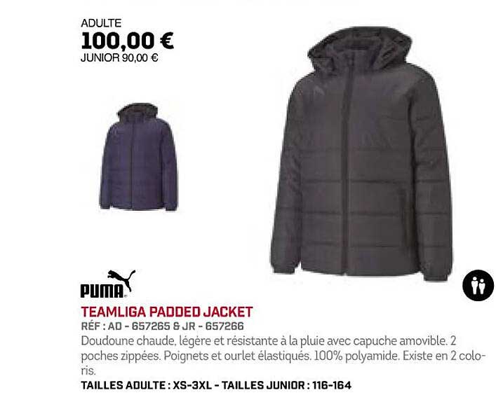 puma teamliga padded jacket