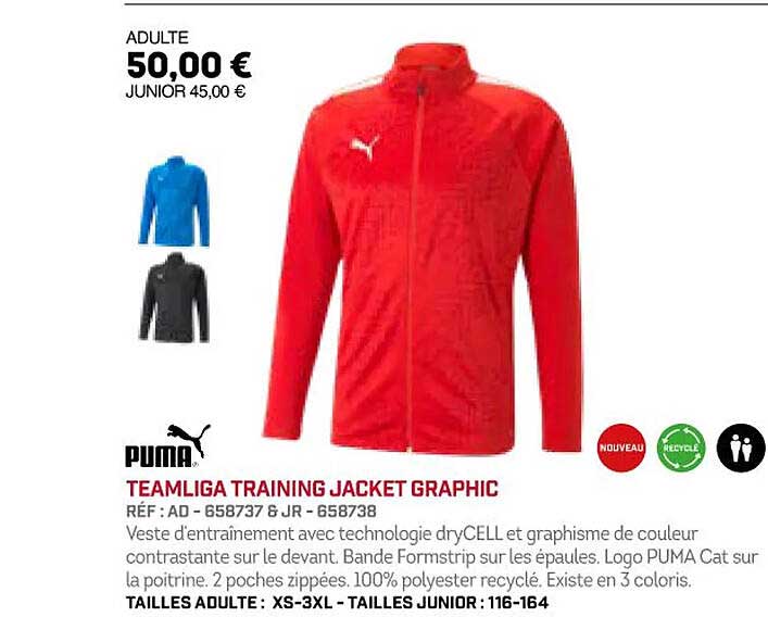 puma teamliga training jacket graphic