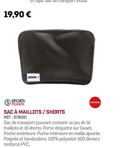 sac à maillots shorts sporti france