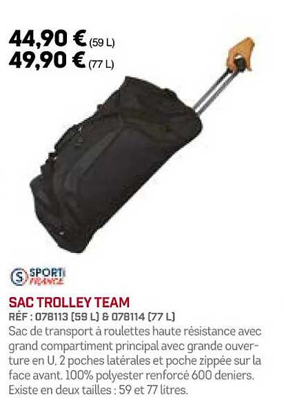 sac trolley team sporti france