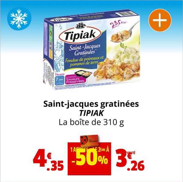 saint-jacques gratinées tipiak