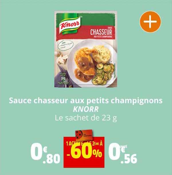 sauce chasseur aux petits champignons knorr
