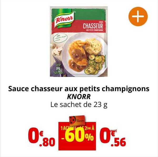 sauce chasseur aux petits champignons knorr