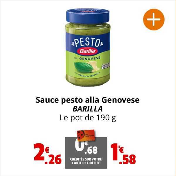 sauce pesto alla genovese barilla