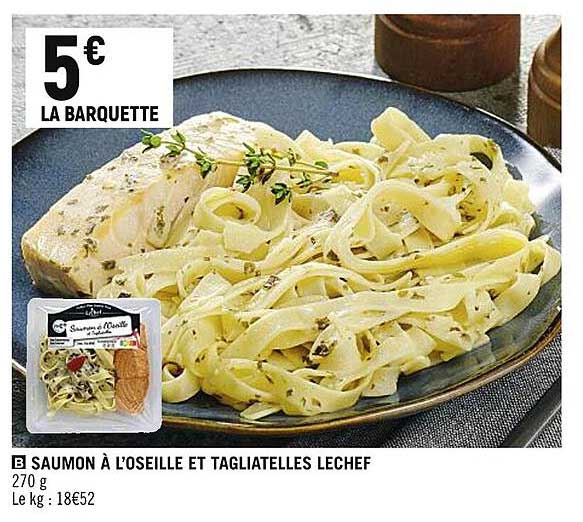 Saumon à L'oseille Et Tagliatelles Lechef