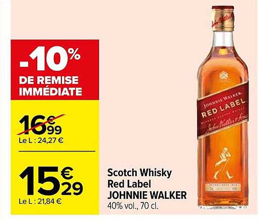 scotch whisky red label johnnie walker