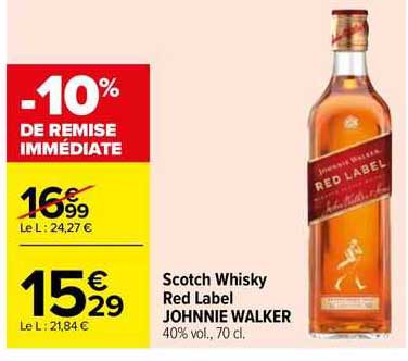scotch whisky red lable johnnie walker