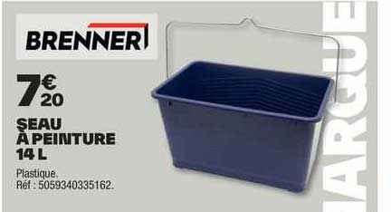 seau à peinture 14 l brenner